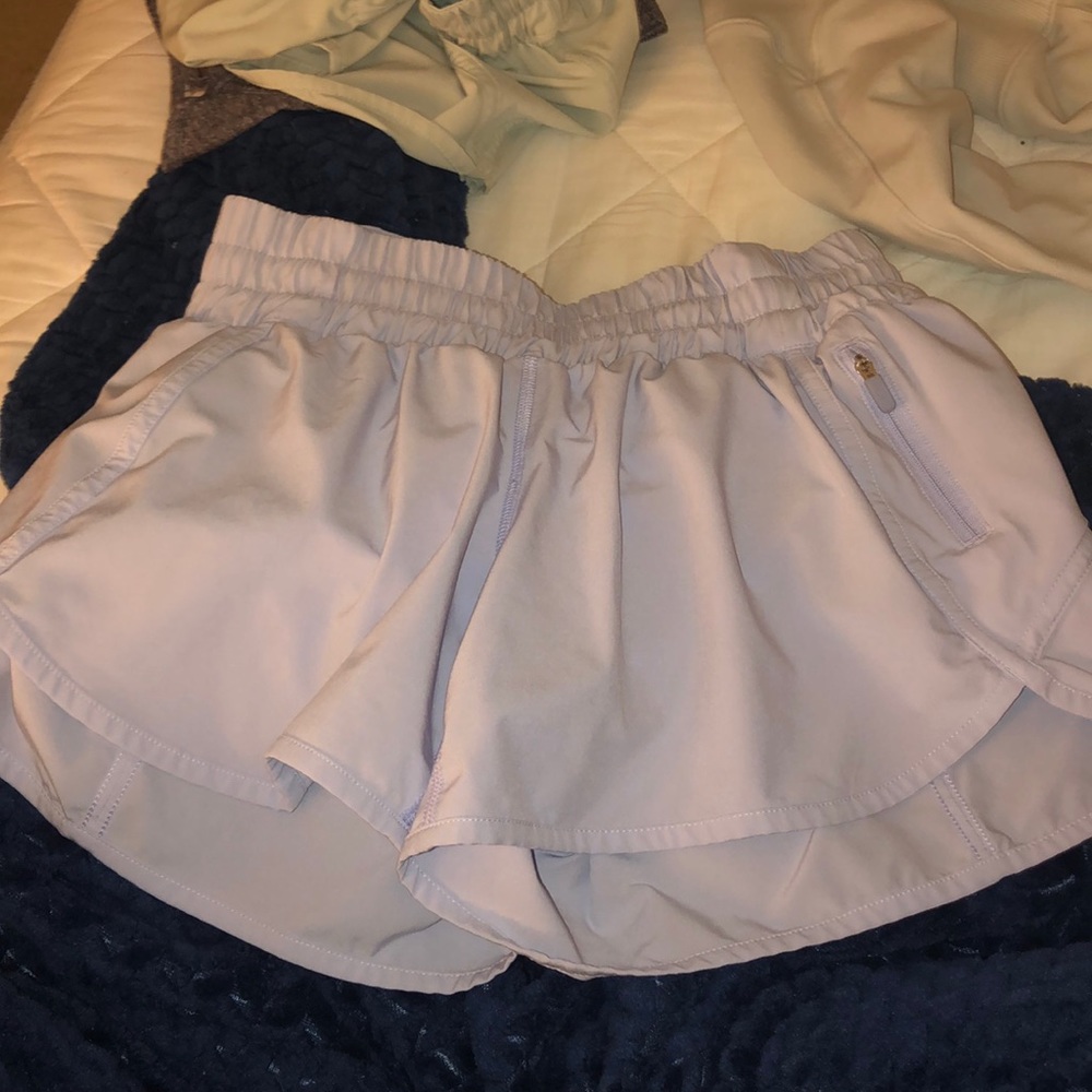 Light purple lululemon tracker shorts 4 inch
